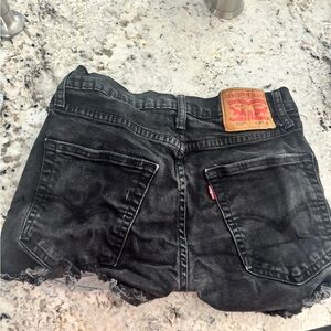 Levi's Black Denim Women's Shorts